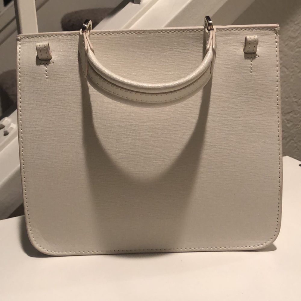 White Furla Handbag with Bag Strap - Picture 5 of 16